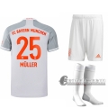 6Calcio: Seconda Maglia Calcio Bayern Munchen Thomas Muller #25 Bambino 2020-2021