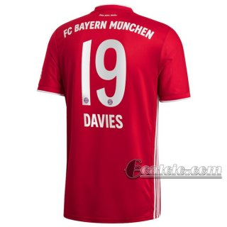 6Calcio: Prima Maglia Calcio Bayern Munchen Alphonso Davies #19 Bambino 2020-2021