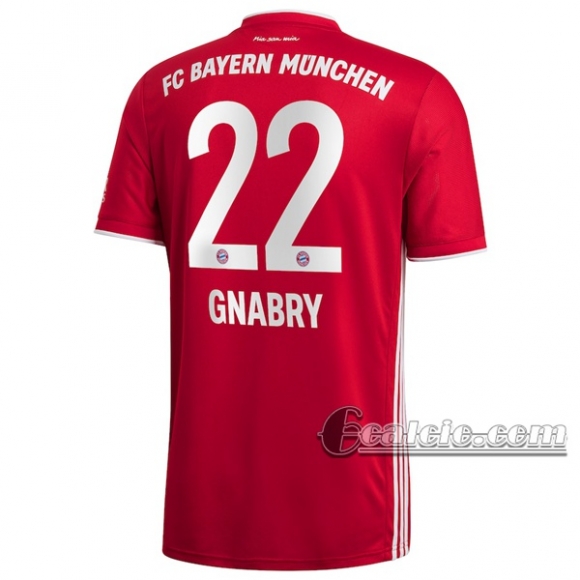 6Calcio: Prima Maglia Calcio Bayern Munchen Serge Gnabry #22 Bambino 2020-2021