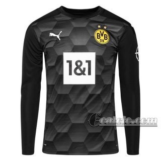 6Calcio: Maglia Portiere Borussia Dortmund Manica Lunga Uomo Nera 2020-2021