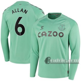 6Calcio: Terza Maglia Everton Allan #6 Manica Lunga Uomo 2020-2021