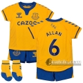 6Calcio: Seconda Maglia Calcio Everton Allan #6 Bambino 2020-2021