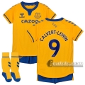 6Calcio: Seconda Maglia Calcio Everton Calvert-Lewin #9 Bambino 2020-2021