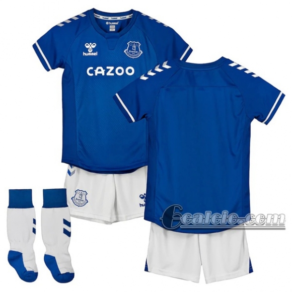 6Calcio: Prima Maglia Calcio Everton Bambino 2020-2021