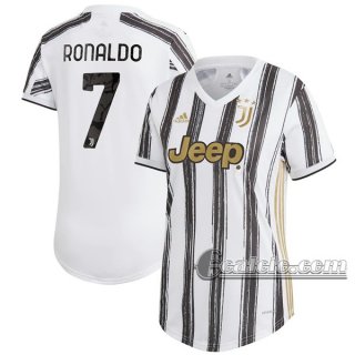 6Calcio: Prima Maglia Calcio Juventus Cristiano Ronaldo #7 Donna 2020-2021