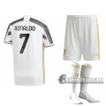 6Calcio: Prima Maglia Calcio Juventus Cristiano Ronaldo #7 Bambino 2020-2021