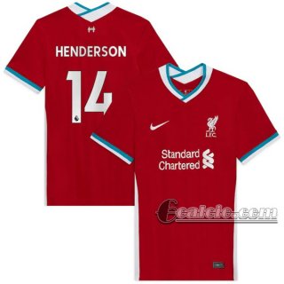 6Calcio: Prima Maglia Calcio Liverpool Jordan Henderson #14 Donna 2020-2021