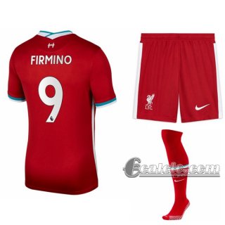 6Calcio: Prima Maglia Calcio Liverpool Roberto Firmino #9 Bambino 2020-2021