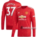 6Calcio: Prima Maglia Manchester United James Garner #37 Manica Lunga Uomo 2020-2021