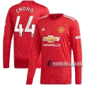 6Calcio: Prima Maglia Manchester United Tahith Chong #44 Manica Lunga Uomo 2020-2021