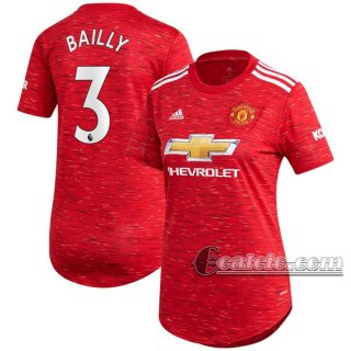 6Calcio: Prima Maglia Calcio Manchester United Eric Bailly #3 Donna 2020-2021