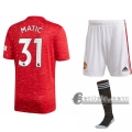 6Calcio: Prima Maglia Calcio Manchester United Nemanja Matic #31 Bambino 2020-2021
