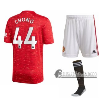 6Calcio: Prima Maglia Calcio Manchester United Tahith Chong #44 Bambino 2020-2021