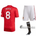 6Calcio: Prima Maglia Calcio Manchester United Juan Mata #8 Bambino 2020-2021