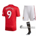 6Calcio: Prima Maglia Calcio Manchester United Anthony Martial #9 Bambino 2020-2021