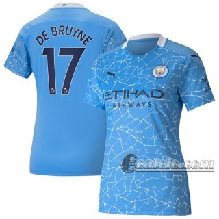 6Calcio: Prima Maglia Calcio Manchester City Kevin De Bruyne #17 Donna 2020-2021