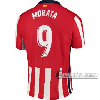 6Calcio: Prima Maglia Calcio Atletico Madrid Morata #9 Donna 2020-2021