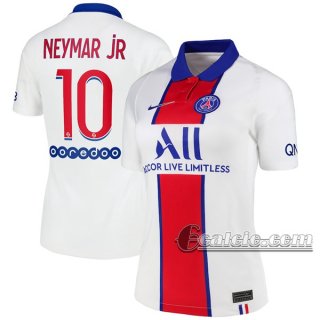 6Calcio: Seconda Maglia Calcio Psg Paris Saint Germain Neymar Jr #10 Donna 2020-2021