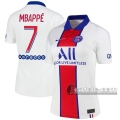 6Calcio: Seconda Maglia Calcio Psg Paris Saint Germain Mbappé #7 Donna 2020-2021
