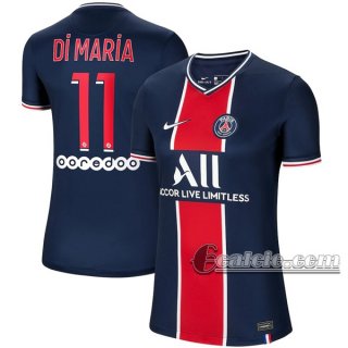 6Calcio: Prima Maglia Calcio Psg Paris Saint Germain Di María #11 Donna 2020-2021