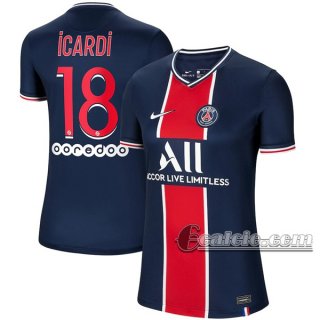 6Calcio: Prima Maglia Calcio Psg Paris Saint Germain Neymar Icardi #18 Donna 2020-2021