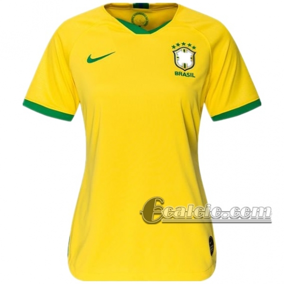 6Calcio: Brasile Prima Maglia Nazionale Donna 2019/2020