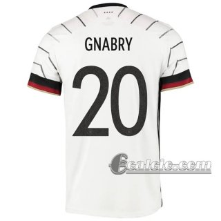6Calcio: Germania Gnabry #20 Prima Maglia Nazionale Uomo UEFA Euro 2020