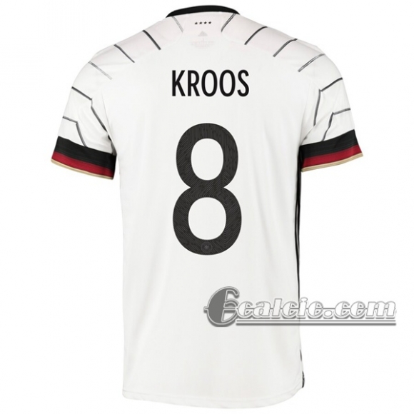 6Calcio: Germania Kroos #8 Prima Maglia Nazionale Uomo UEFA Euro 2020