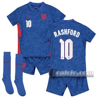 6Calcio: Inghilterra Rashford #10 Seconda Maglia Nazionale Bambino UEFA Euro 2020