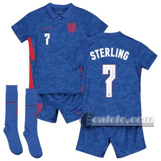 6Calcio: Inghilterra Sterling #7 Seconda Maglia Nazionale Bambino UEFA Euro 2020