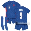 6Calcio: Inghilterra Kane #9 Seconda Maglia Nazionale Bambino UEFA Euro 2020
