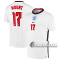 6Calcio: Inghilterra Mount #17 Prima Maglia Nazionale Uomo UEFA Euro 2020
