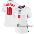 6Calcio: Inghilterra Rashford #10 Prima Maglia Nazionale Donna UEFA Euro 2020