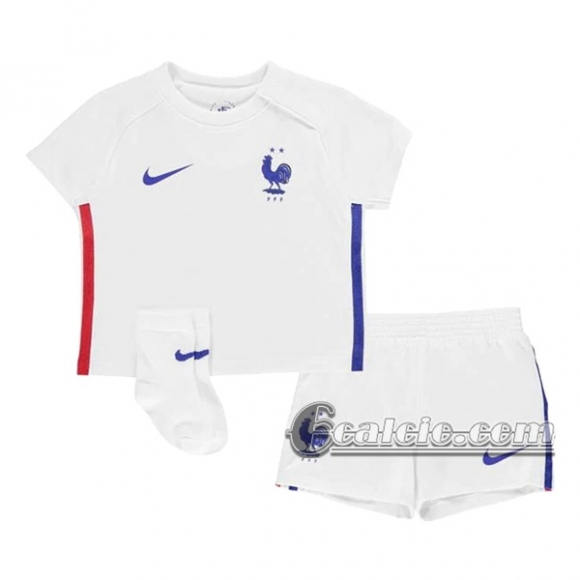 6Calcio: Francia Seconda Maglia Nazionale Bambino UEFA Euro 2020
