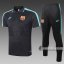 6Calcio: Maglietta Polo Shirts Fc Barcellona Manica Corta + Pantaloni Nera C401# 2020 2021