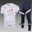 6Calcio: Maglietta Polo Shirts Francia Manica Corta + Pantaloni Bianca C475# 2020 2021