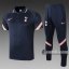 6Calcio: Maglietta Polo Shirts Tottenham Hotspur Manica Corta + Pantaloni Azzurra Scuro C534 2020 2021