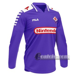 6Calcio: Acf Fiorentina Retro Prima Maglia Manica Lunga 1998-1999