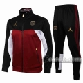 6Calcio: Sportswear Giacca Nuova Del Paris Saint Germain Psg Air Jordan Full-Zip Nera Jk06 2021 2022