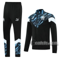 6Calcio: Sportswear Giacca Nuova Del Olympique Marsiglia Full-Zip Azzurra Nera Jk16 2021 2022