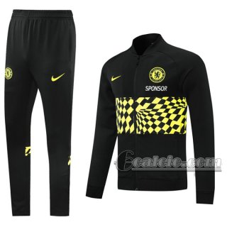 6Calcio: Sportswear Giacca Nuova Del Chelsea Full-Zip Nera Jk17 2021 2022