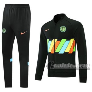6Calcio: Sportswear Giacca Nuova Del Inter Milan Full-Zip Nera Jk18 2021 2022