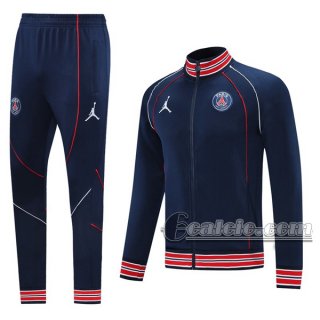 6Calcio: Sportswear Giacca Nuova Del Paris Saint Germain Psg Full-Zip Azzurra Marino Jk21 2021 2022