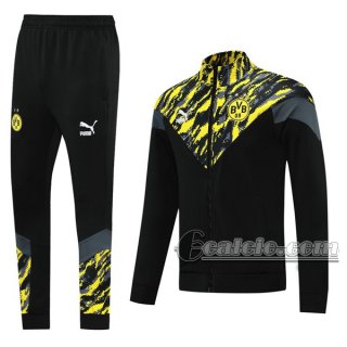 6Calcio: Sportswear Giacca Nuova Del Borussia Dortmund Full-Zip Nera Gialla Jk23 2021 2022