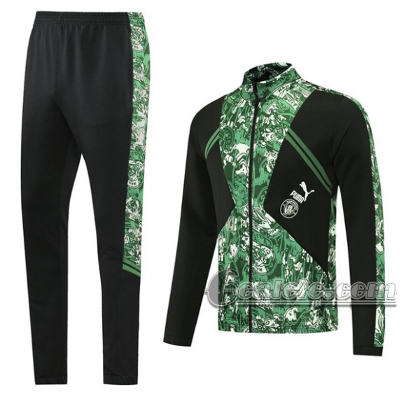 6Calcio: Sportswear Giacca Nuova Del Manchester City Full-Zip Verde Nera Jk24 2021 2022
