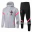 6Calcio: Sportswear Giacca Nuova Del Paris Saint Germain Psg Cappuccio Hoodie Full-Zip Grigia Jk32 2021 2022