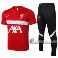 6Calcio: Maglietta Polo Nuova Del Liverpool Rossa Pl01 2021 2022