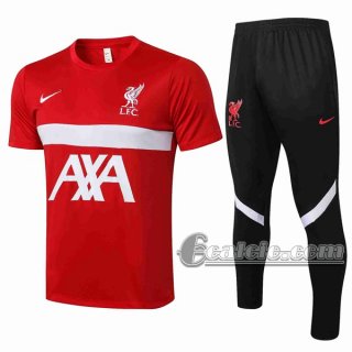 6Calcio: Maglietta Polo Nuova Del Liverpool Rossa Pl01 2021 2022