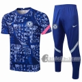 6Calcio: Maglietta Polo Nuova Del Chelsea Azzurra Pl17 2021 2022