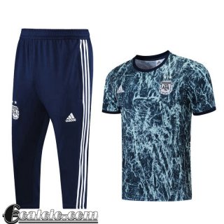 Magliatta T-shirt + Pantaloni cropped Argentina Blu grigio PL77 2021 2022